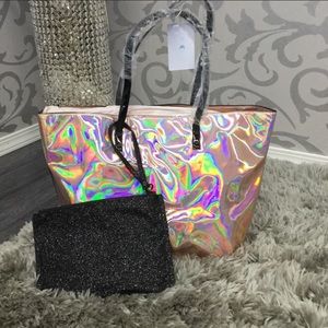 Nasty Gal out of this world holographic tote